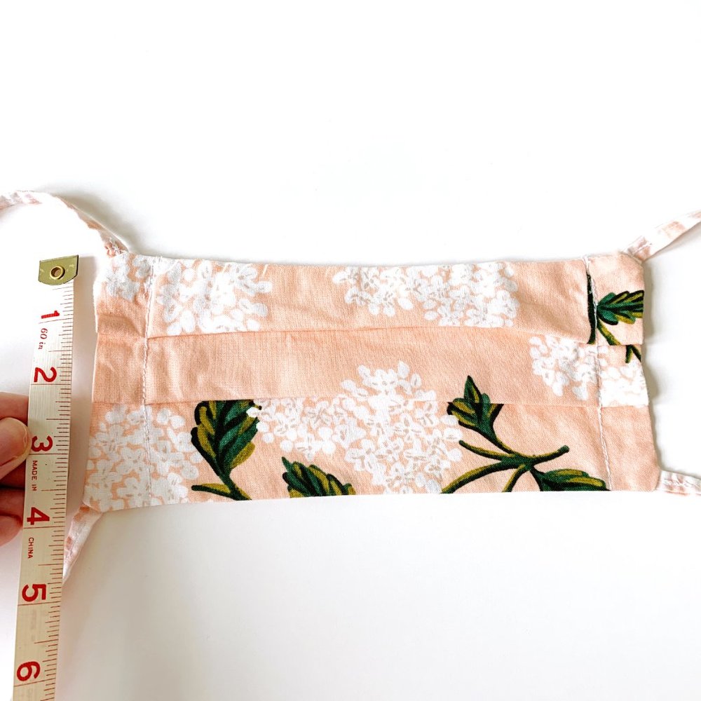 2/$20! Reversible Pink Floral Cotton Face Mask - Picture 5 of 6